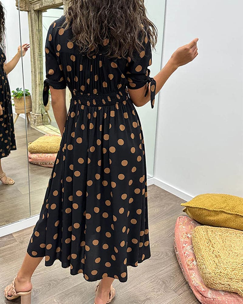 Women Polka Dot Dress | Charissa