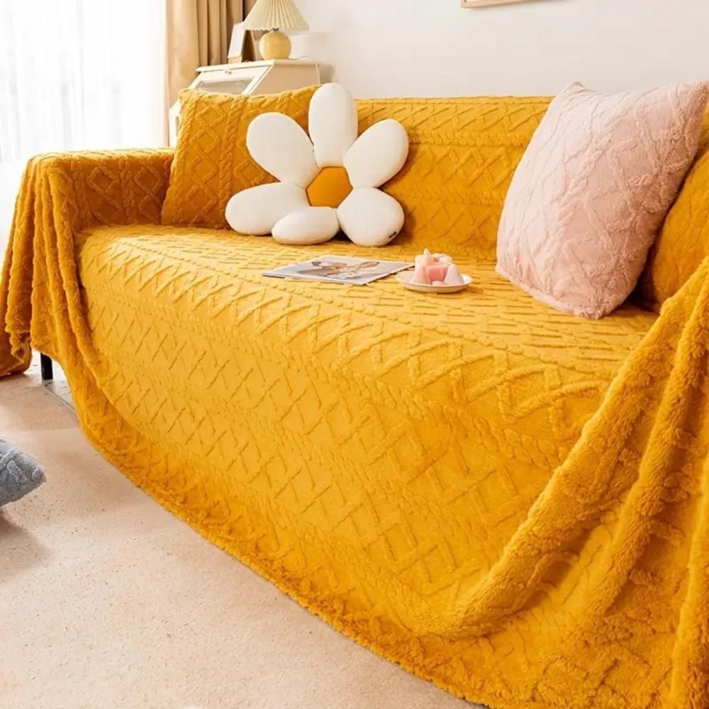 Sofa Cover Beige Cashmere Slipcover | Cozy Comfort 6