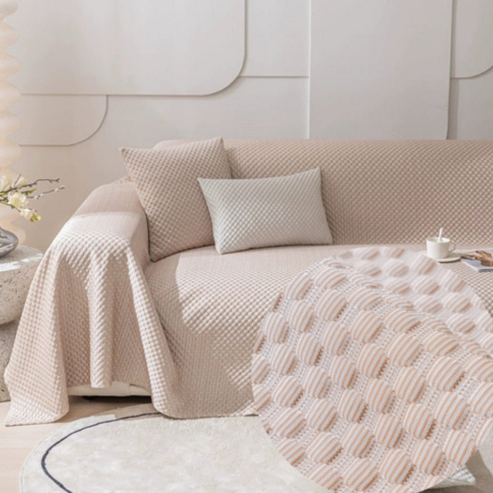 Sofa Cover Breathable Cotton Blend Non-Slip | Summer Refresh 6