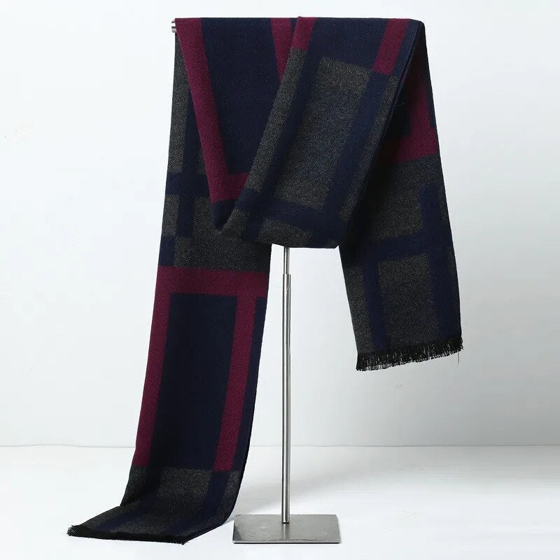 Men Elegant Plaid Scarf | Ian