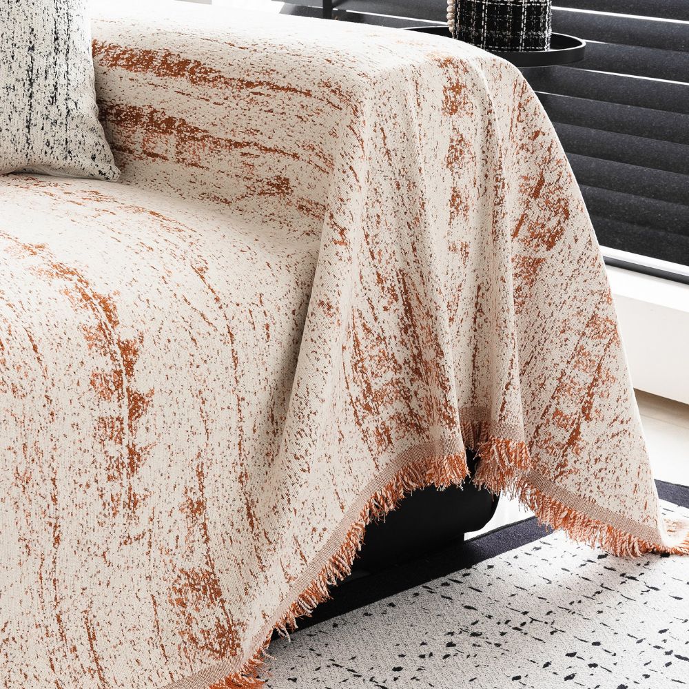 Sofa Cover Almond Chenille | Comfort & Style 6