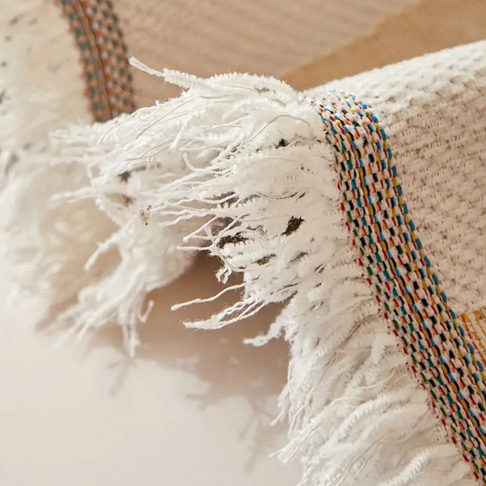 Sofa Cover Beige Chenille | Breezy Bubbles 4