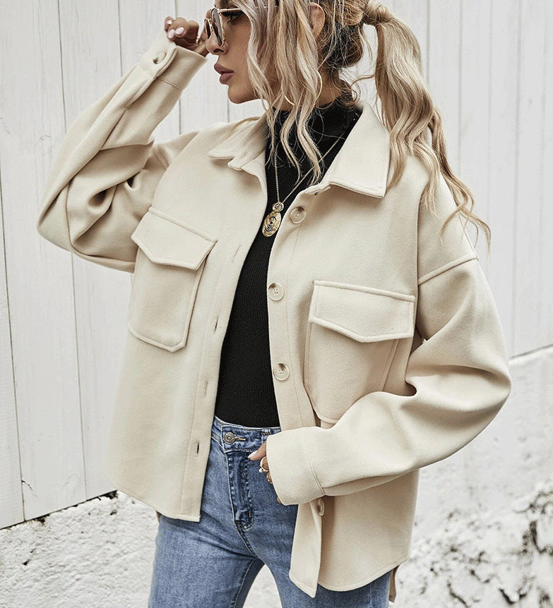 Women Oversized Pocket Jacket | Jewel
