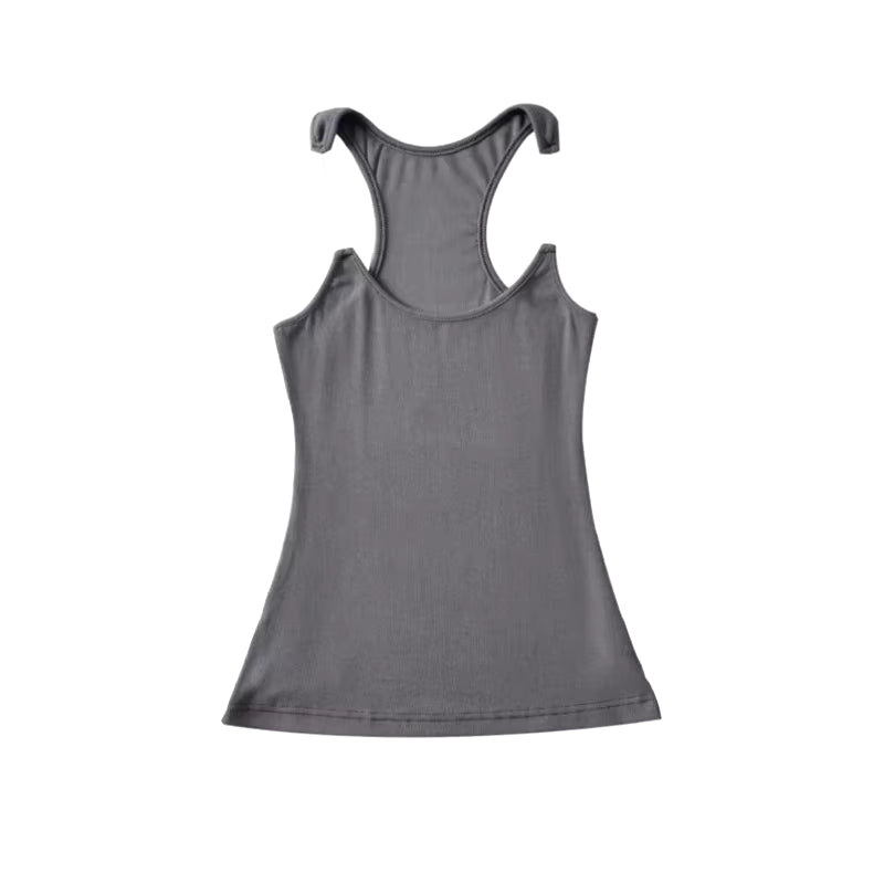 Invisible Strap Ribbed Tank Top | Jenny