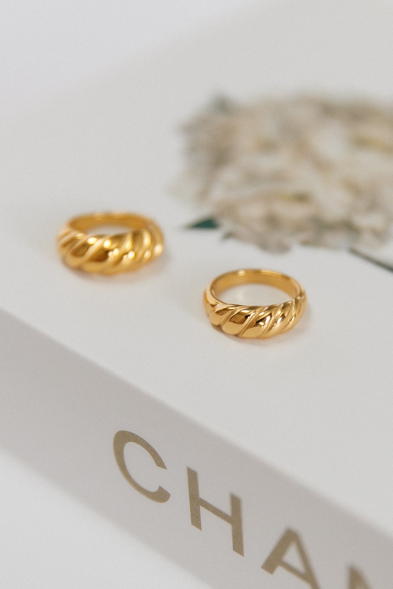 Women Ring Gold Plated Titanium Steel | Secret Charm-3