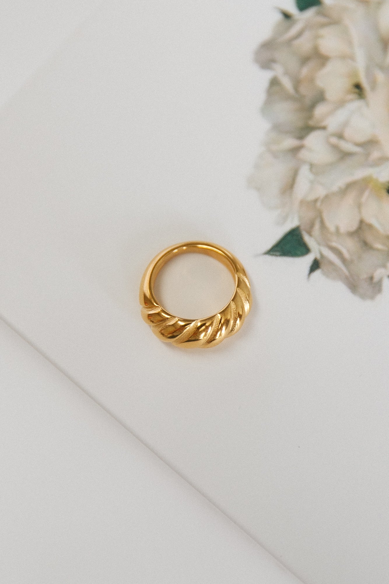 Women Ring Gold Plated Titanium Steel | Daydream-4