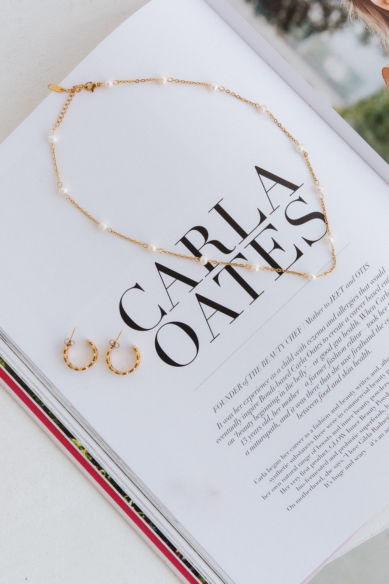 Women Gold Hoop Earrings Stainless Steel | Union of Ours-3