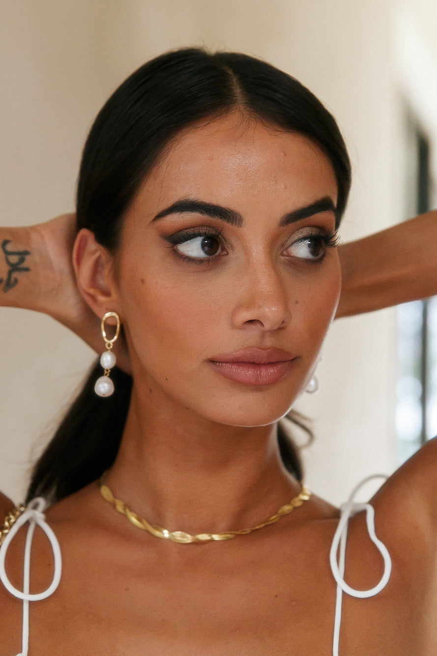 Women Hoop Earrings Gold Plated Stainless Steel | Elegance-6