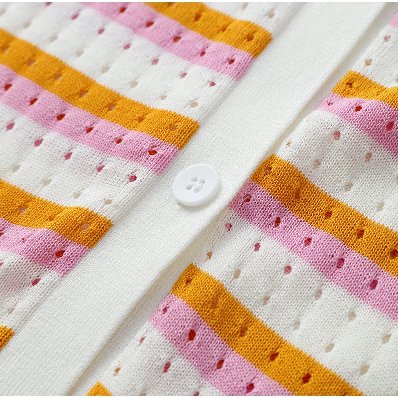 Elara | Striped Knit Set Women
