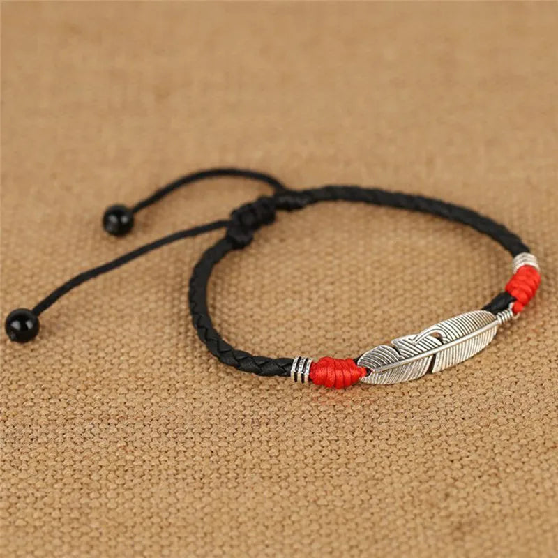 Variant image for Men's Anklet Black Rope Adjustable | Ocean Breeze-2
