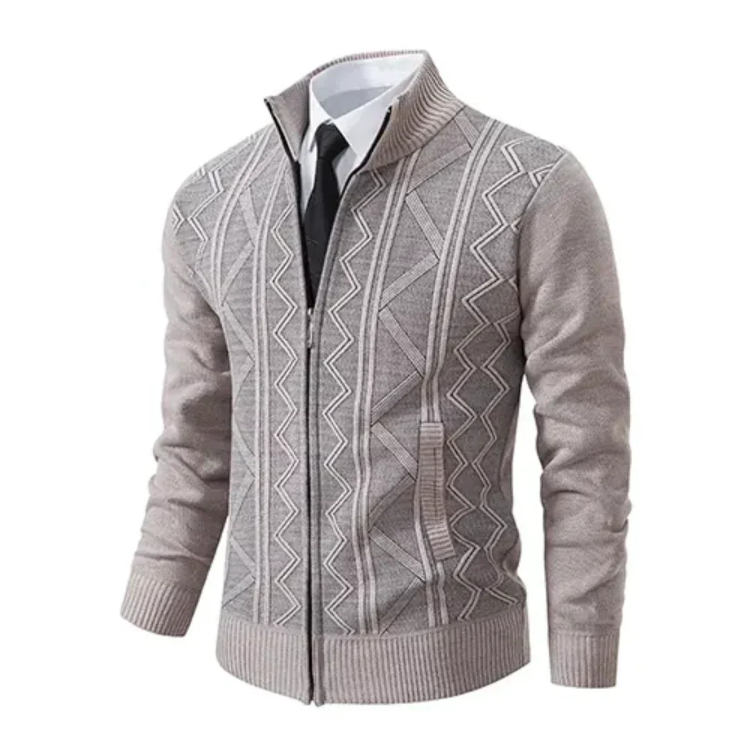 Men’s Zip-Up Knit Jacket | Wilford