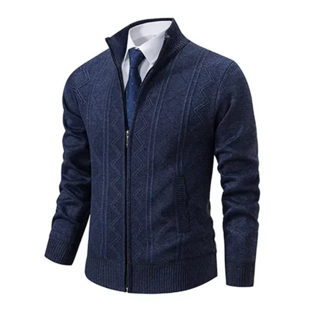 Men’s Zip-Up Knit Jacket | Wilford