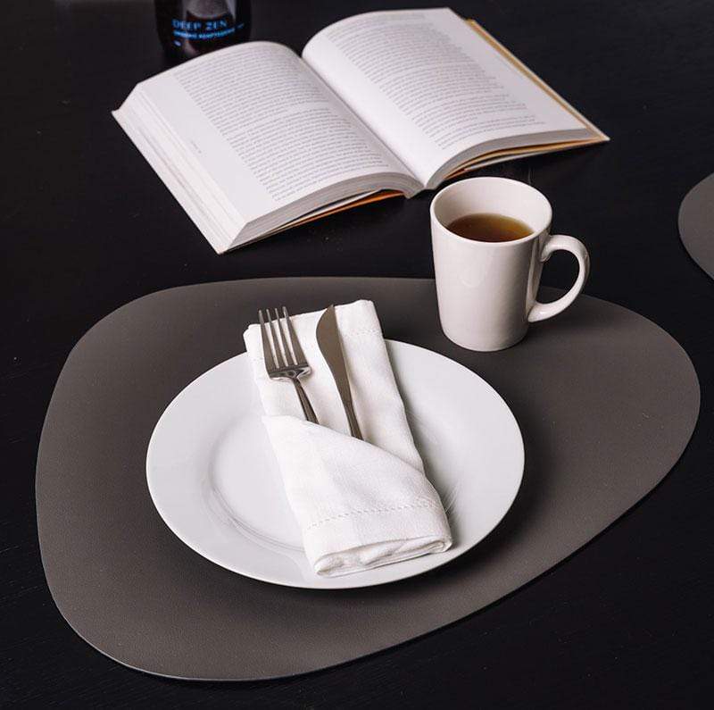 Designer PU Leather Placemat & Coaster Set