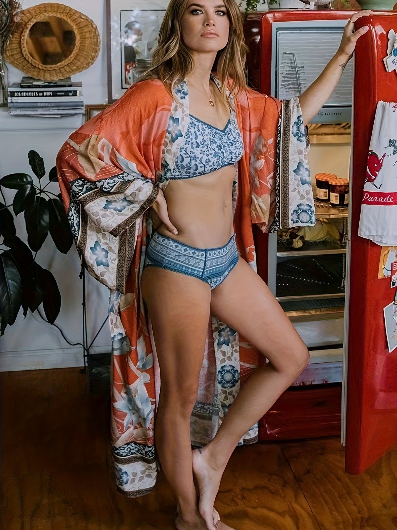 Women Bohemian Printed Kimono | Danielle