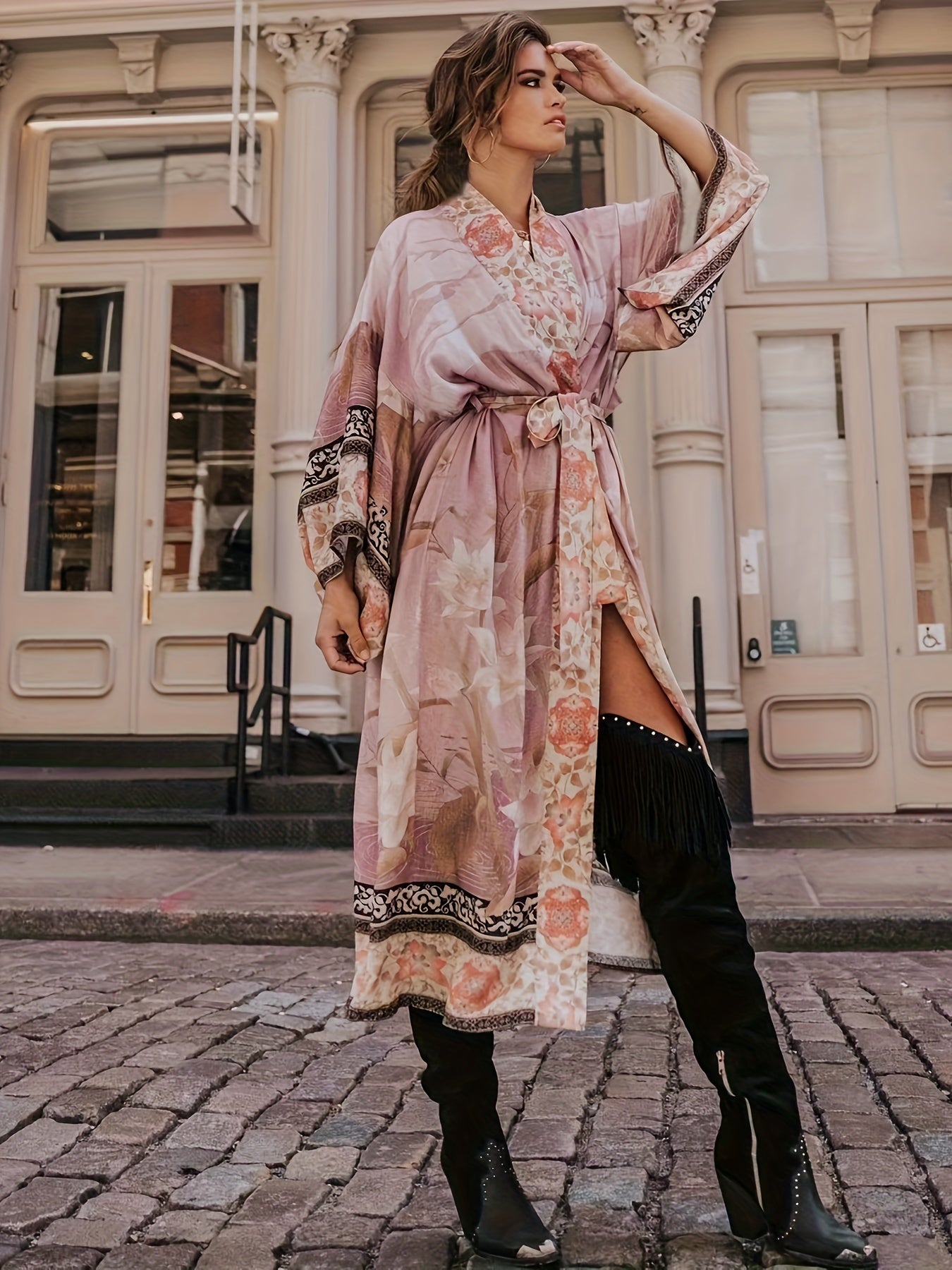 Women Bohemian Printed Kimono | Danielle