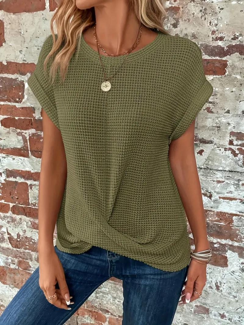 Women Serene Knotted Detail Relaxed Top | Mia