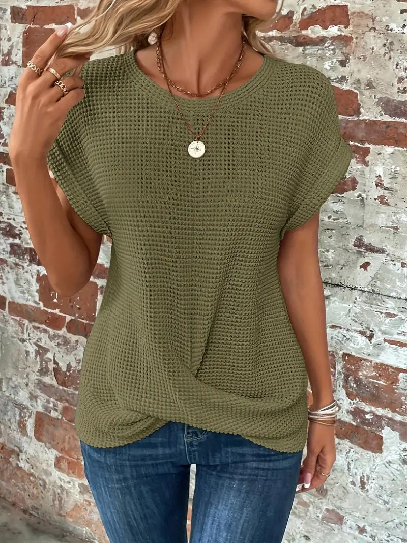 Women Serene Knotted Detail Relaxed Top | Mia