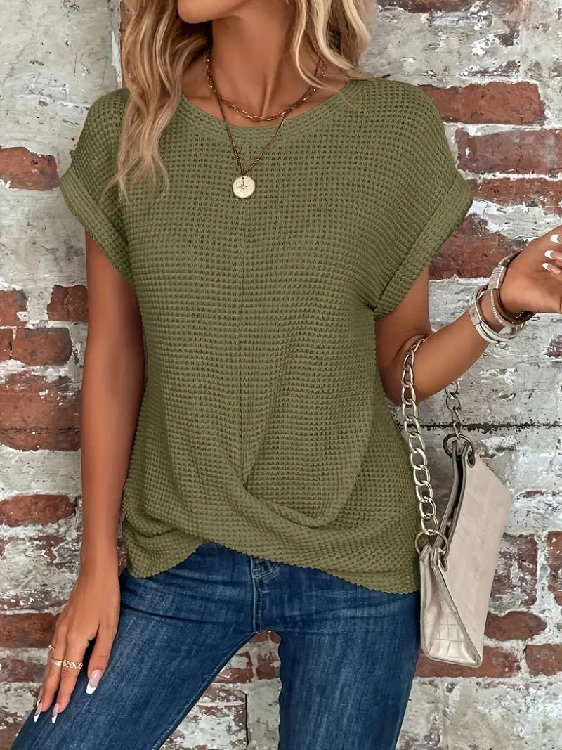 Women Serene Knotted Detail Relaxed Top | Mia