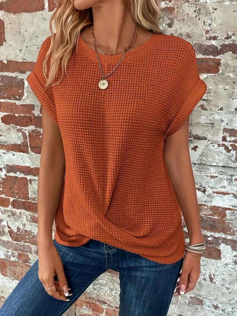 Women Serene Knotted Detail Relaxed Top | Mia