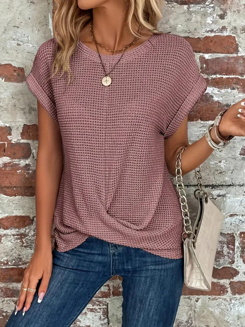 Women Serene Knotted Detail Relaxed Top | Mia