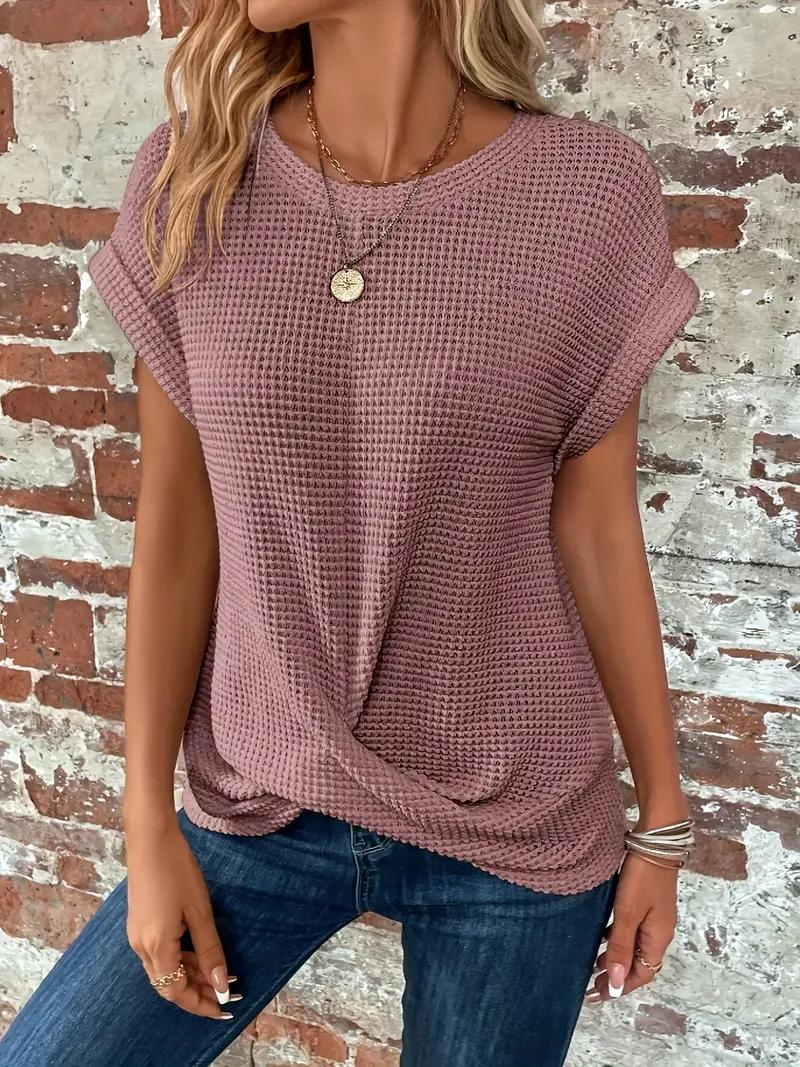 Women Serene Knotted Detail Relaxed Top | Mia