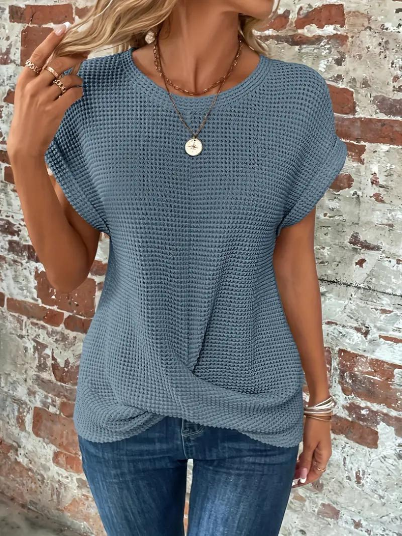 Women Serene Knotted Detail Relaxed Top | Mia