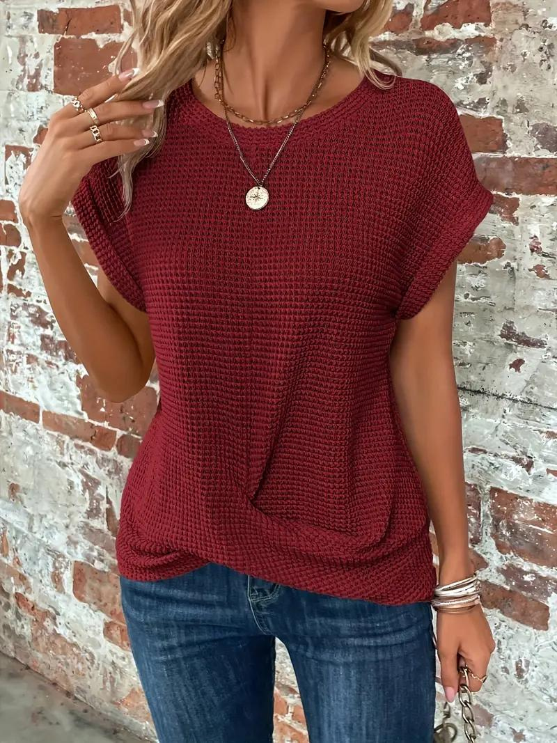 Women Serene Knotted Detail Relaxed Top | Mia