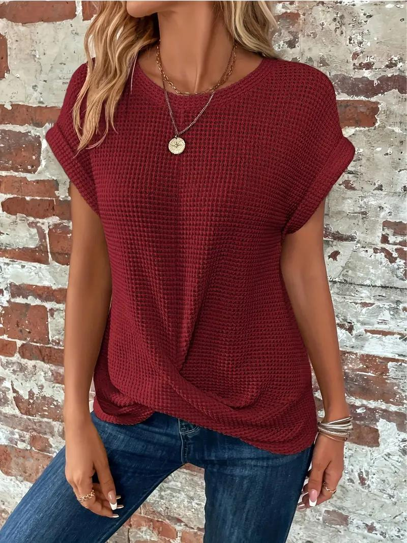 Women Serene Knotted Detail Relaxed Top | Mia