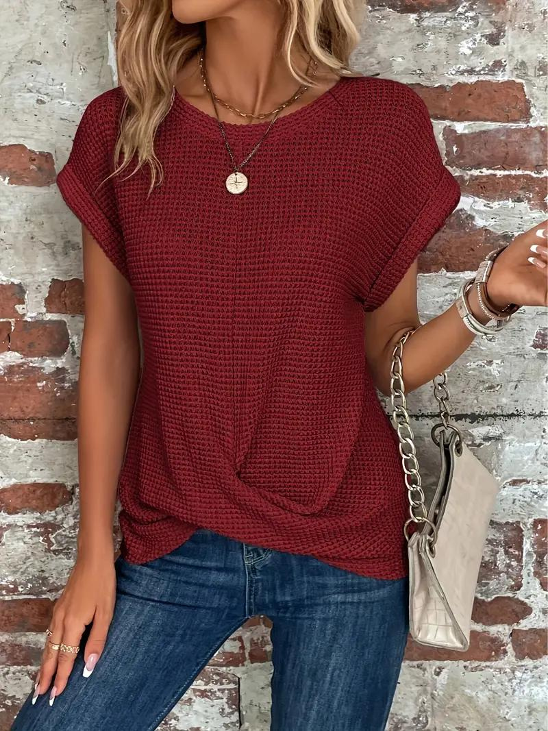 Women Serene Knotted Detail Relaxed Top | Mia