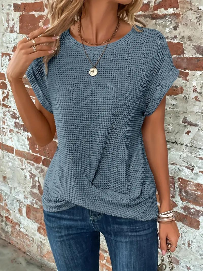 Women Serene Knotted Detail Relaxed Top | Mia
