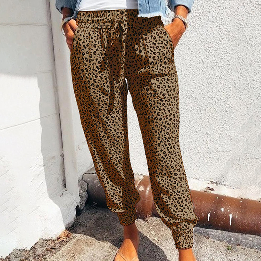 Talia | Comfy Leopard Print Trouser for Women