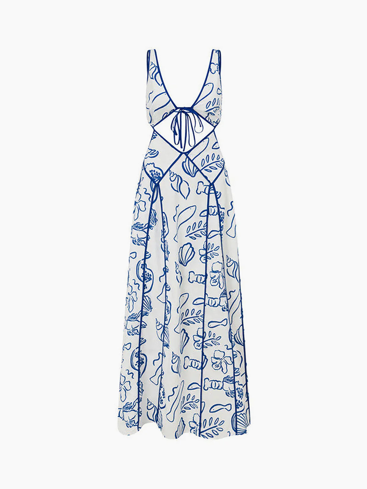 Women Seaside Cutout Maxi Dress | Tabitha