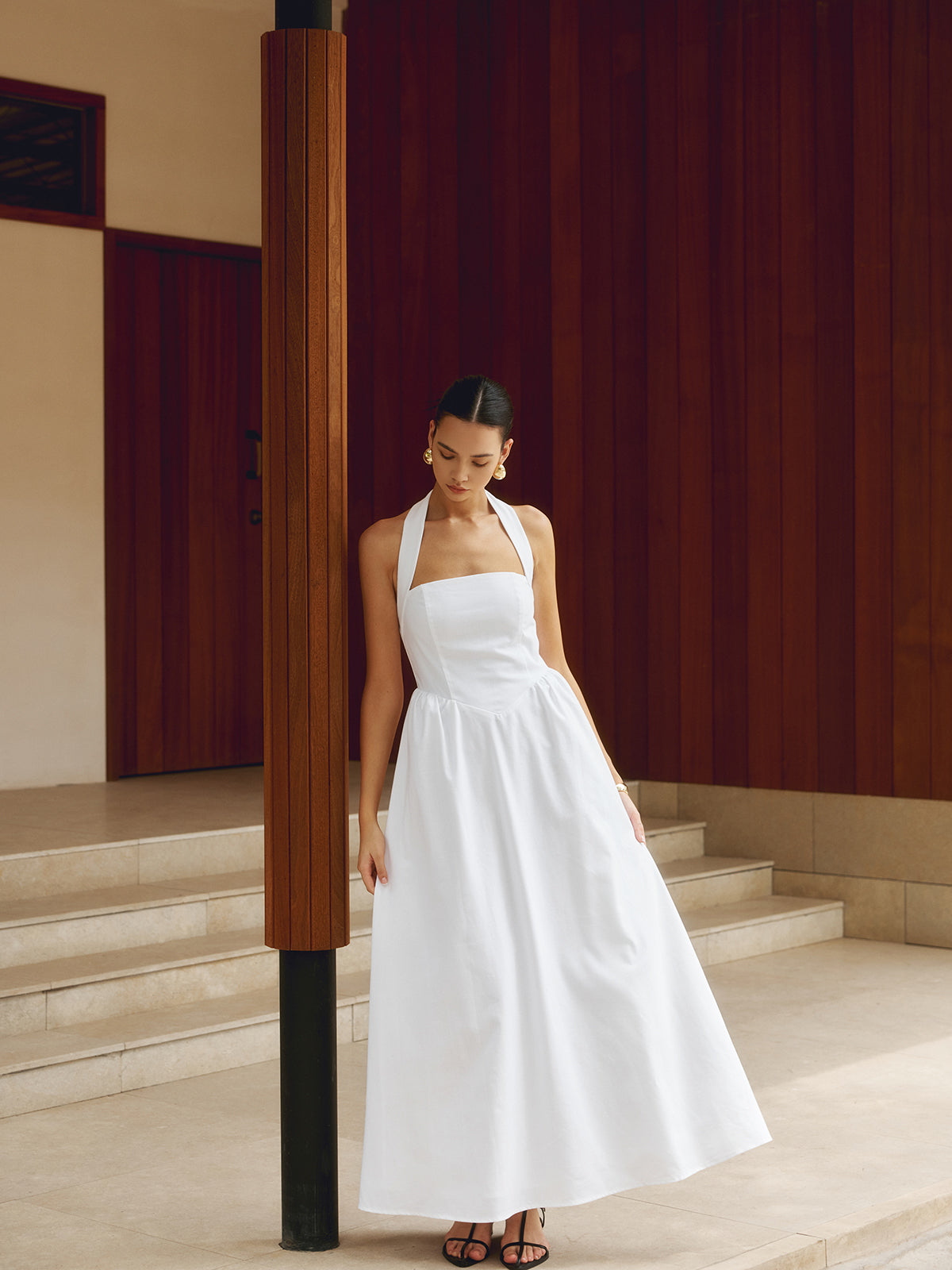 Women Halter Neck Maxi Dress | Madeline