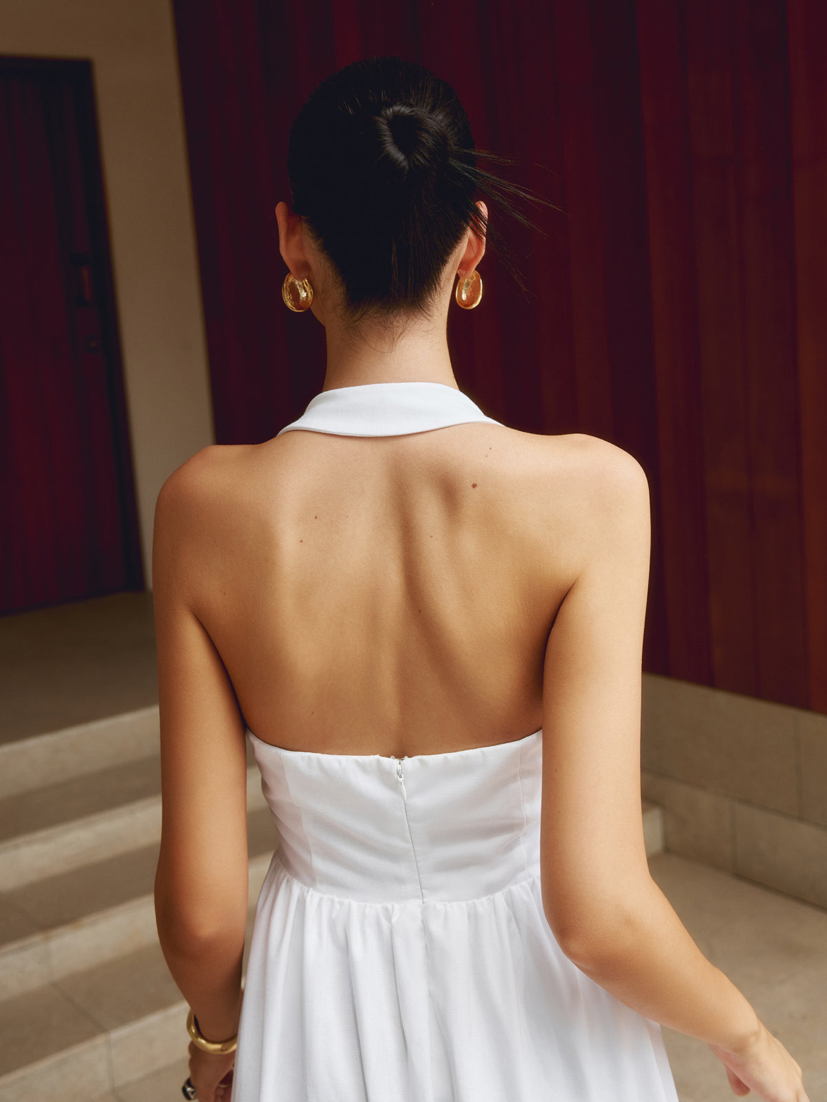 Women Halter Neck Maxi Dress | Madeline