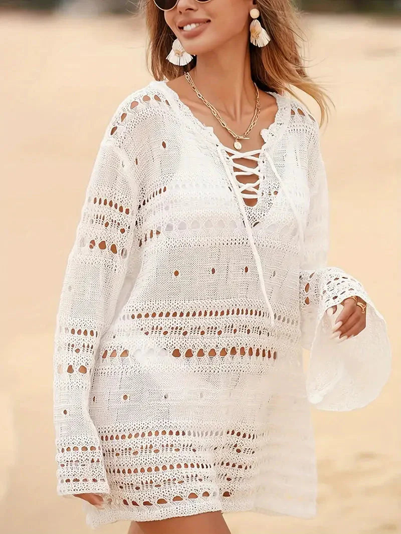 Women Chic Beach Cover-Up | Marigold