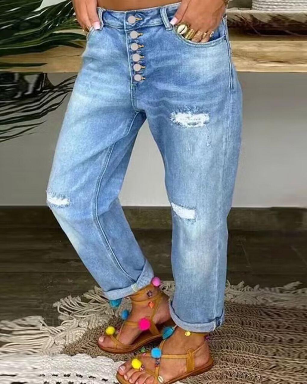 Women Effortless Style Spring Jeans | Aurora