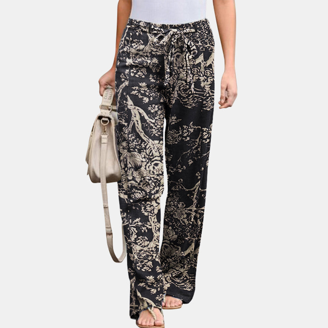 Women Stylish Leisure Pants Flowerprint | Reina