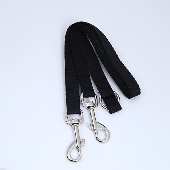 Dog Dual Leash Black Nylon | Adventure Buddy-6