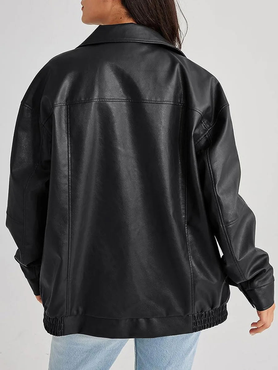 Women Oversized Zip Bomber Jacket | Zara