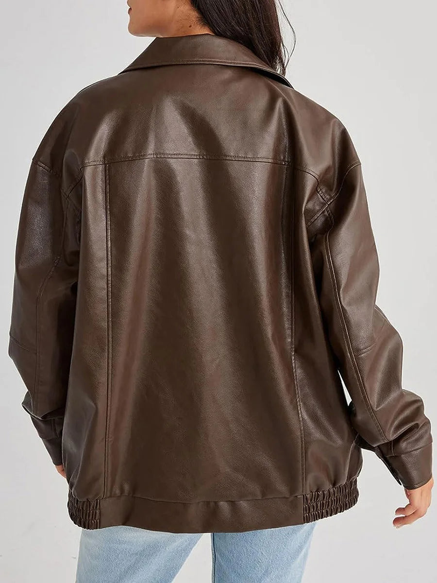 Women Oversized Zip Bomber Jacket | Zara