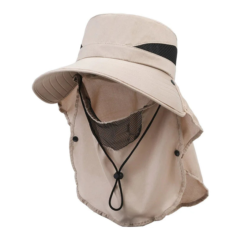Breathable Sunshade Fisherman Hat for Men – Large Brim Outdoor Fishing Hat, Lightweight Polyester, Multicolored 11