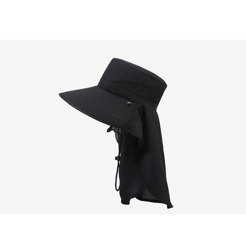 Breathable Sunshade Fisherman Hat for Men – Large Brim Outdoor Fishing Hat, Lightweight Polyester, Multicolored 2