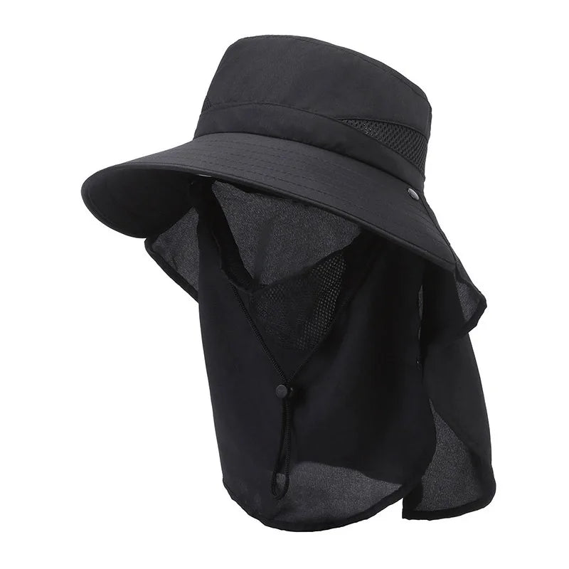 Breathable Sunshade Fisherman Hat for Men – Large Brim Outdoor Fishing Hat, Lightweight Polyester, Multicolored 8