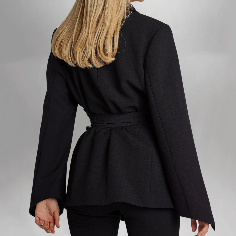 Women Belted Blazer Dress | Reina