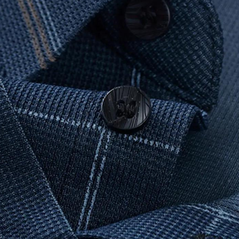 Men Smart Plaid Mock Layer Pullover | Victor