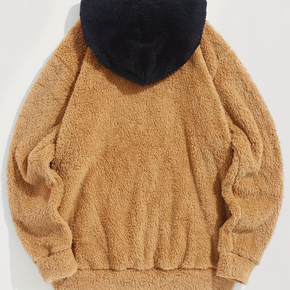Men Two-Tone Fleece Hoodie | Elias