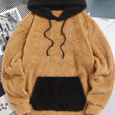 Men Two-Tone Fleece Hoodie | Elias