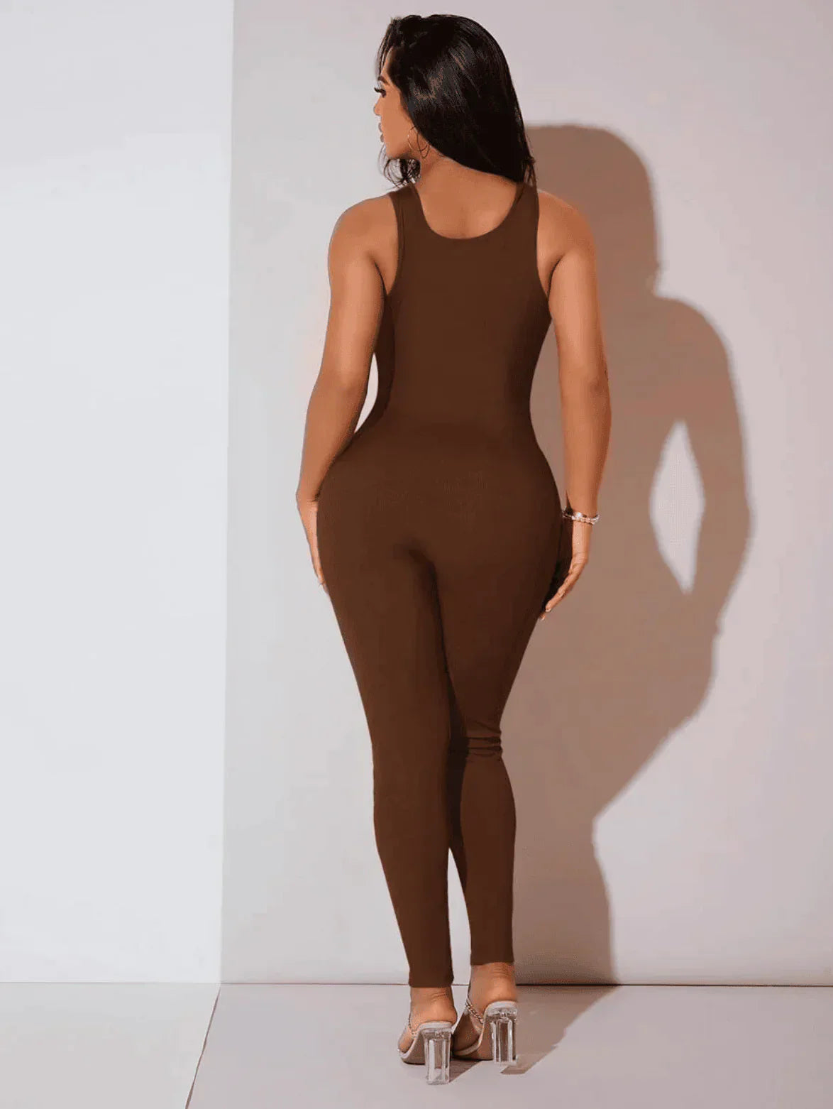 Women One Piece Coverall Black Polyester | Calliope-5