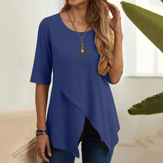 Women Layered Asymmetrical Tunic Top | Galatea