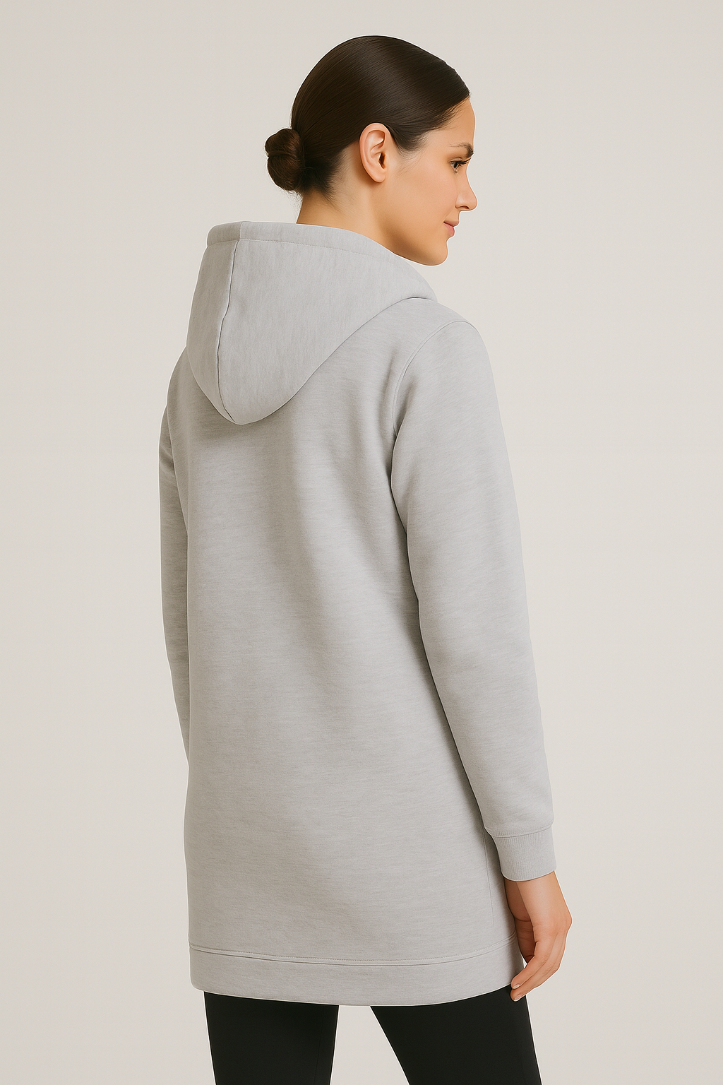 Women Longline Zip Hoodie | Ember